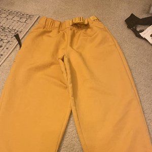 Nike yellow pants size xs nwot
